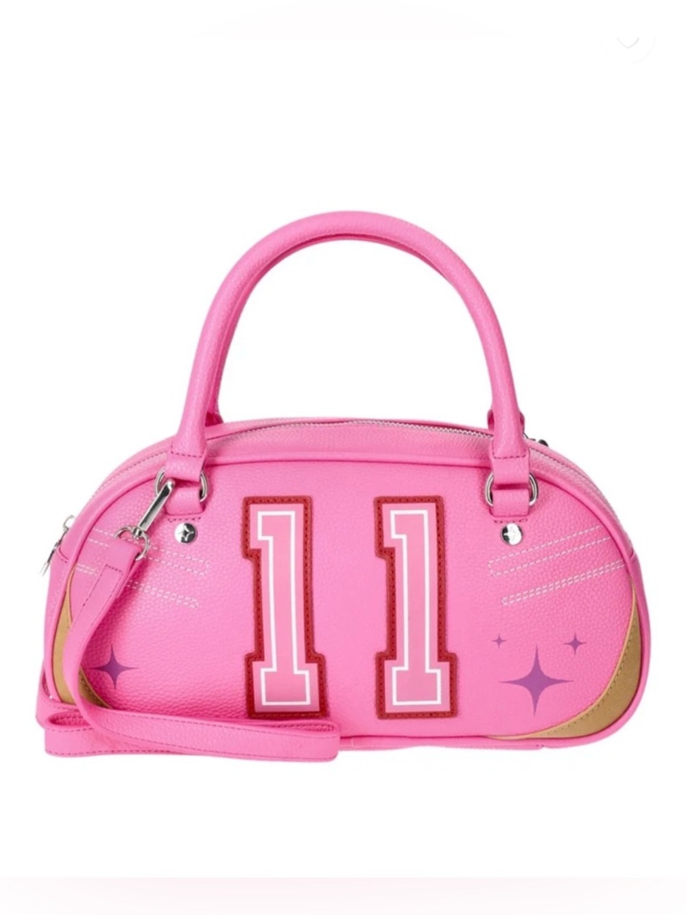 NWT PH PARIS VARSITY MINI BOWLER BAG IN PINK - Picture 5 of 16